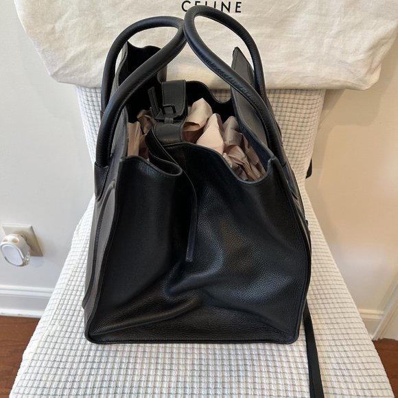 Celine Handbag Black Phantom Medium Tote - Picture 2 of 4